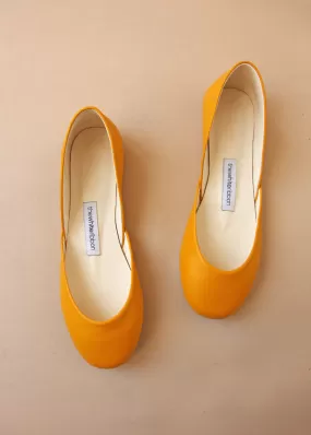 THEA BALLET FLATS – HONEY YELLOW