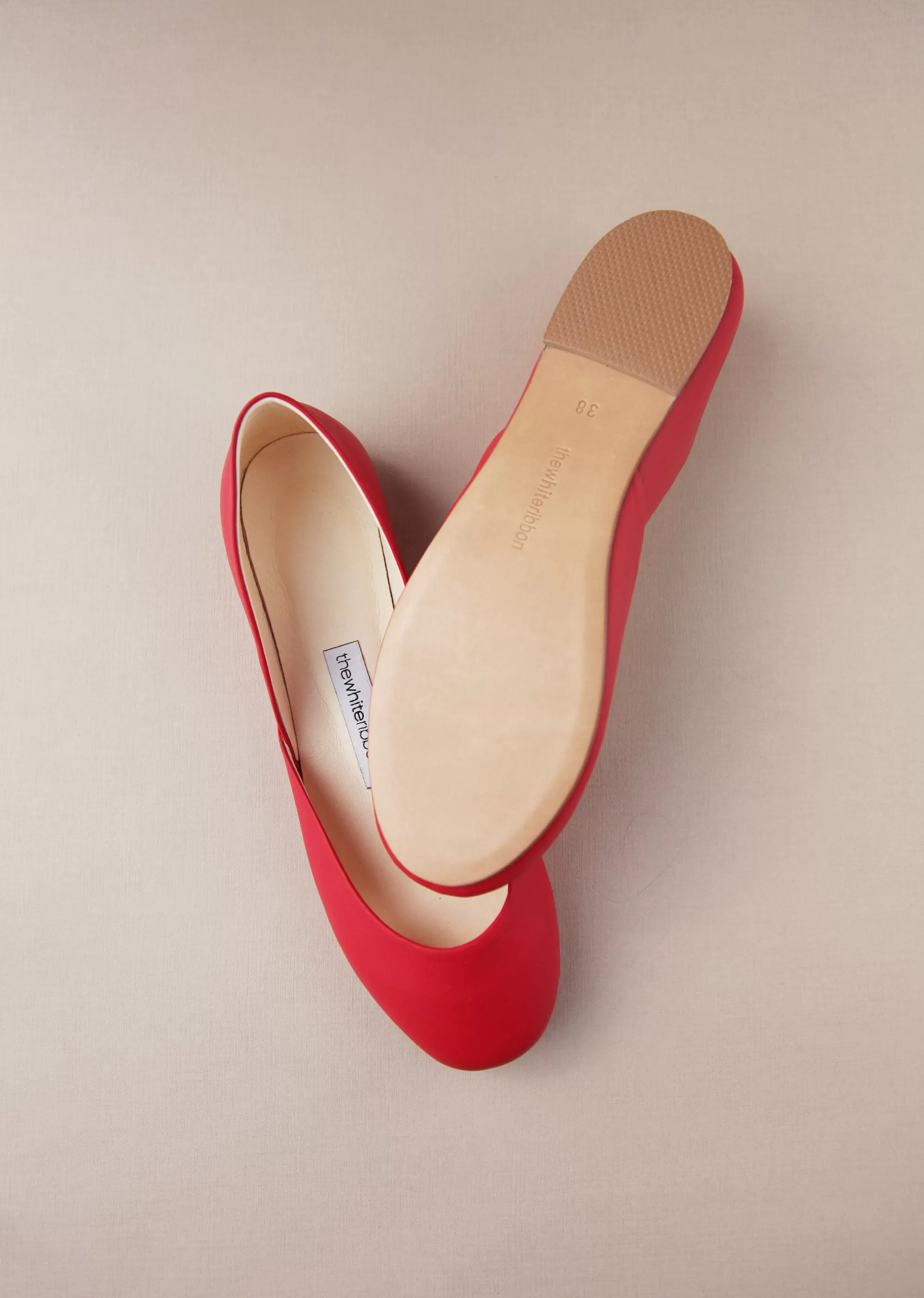 THEA BALLET FLATS – RUBY RED