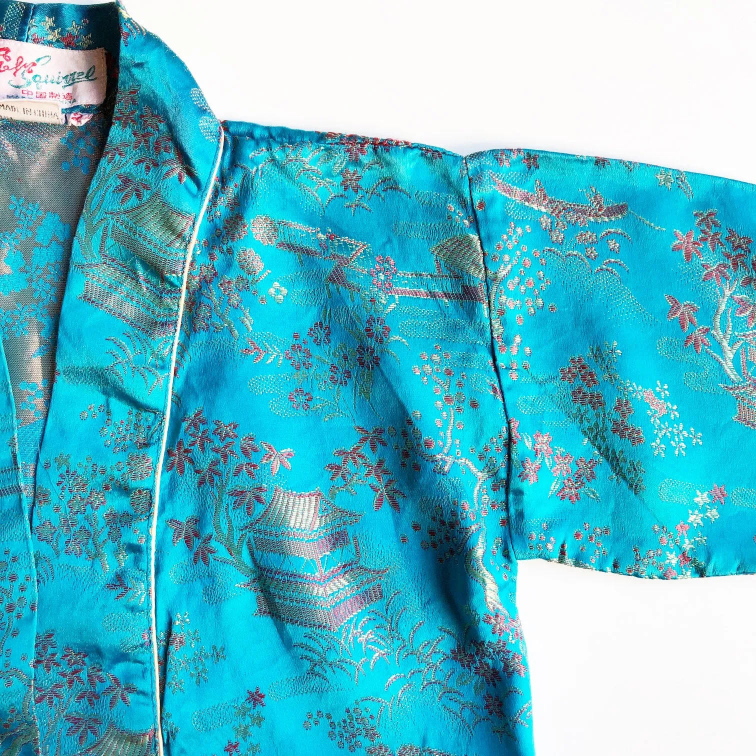 Turquoise Kimono Robe size 2-3