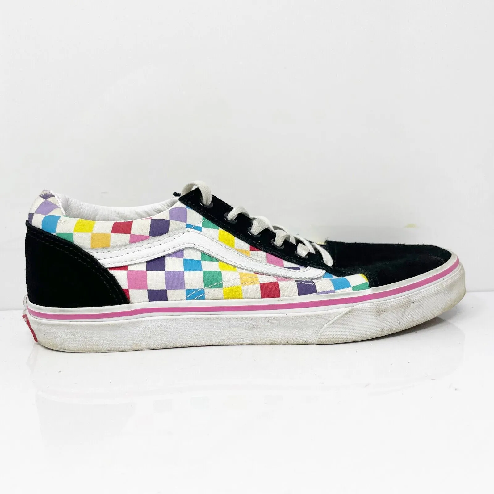 Vans Boys Off The Wall 721356 Multicolor Casual Shoes Sneakers Size 7