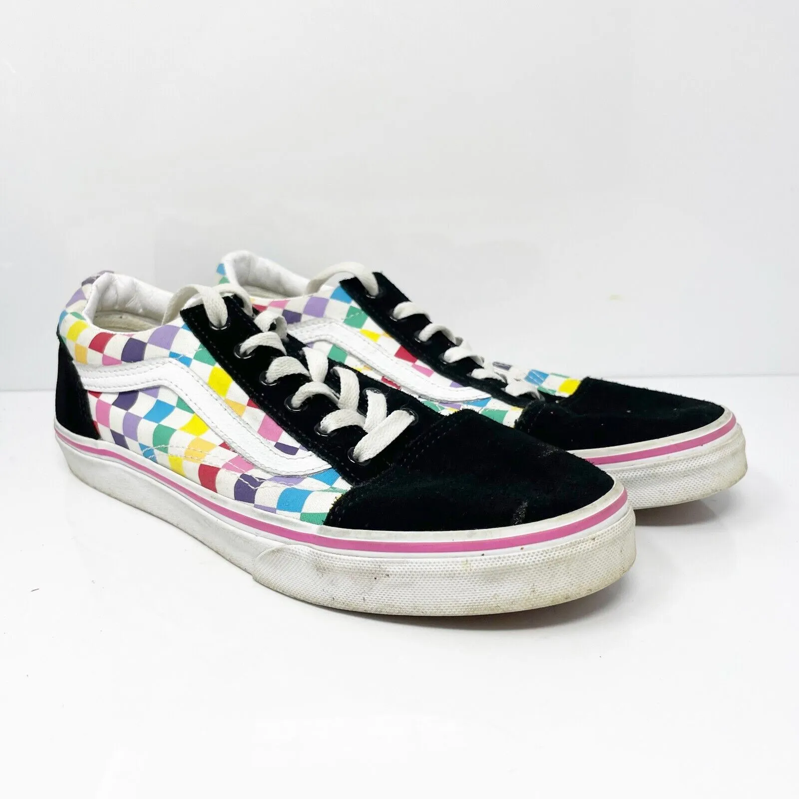 Vans Boys Off The Wall 721356 Multicolor Casual Shoes Sneakers Size 7