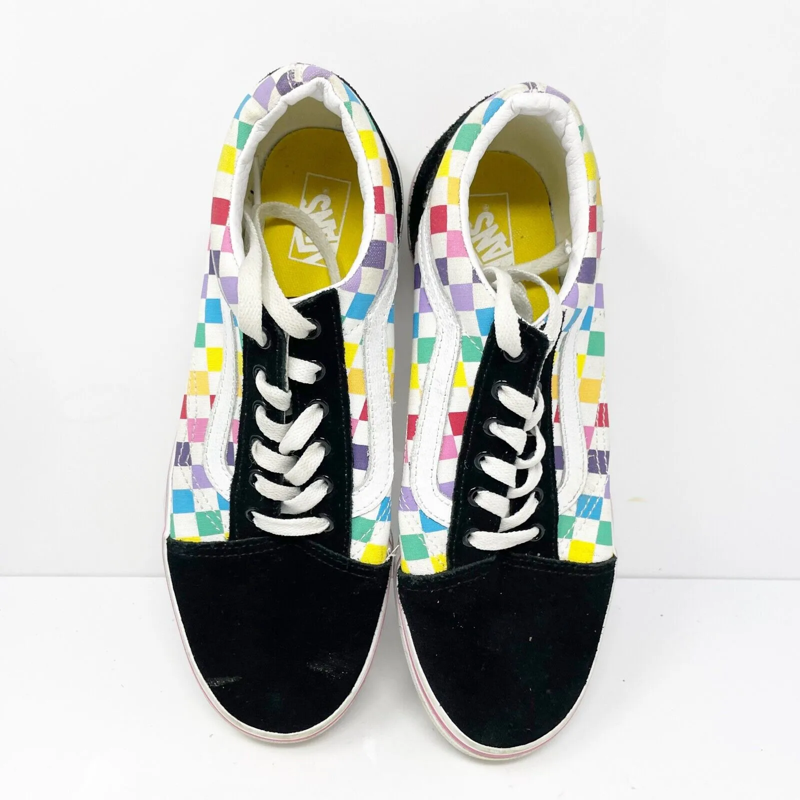 Vans Boys Off The Wall 721356 Multicolor Casual Shoes Sneakers Size 7