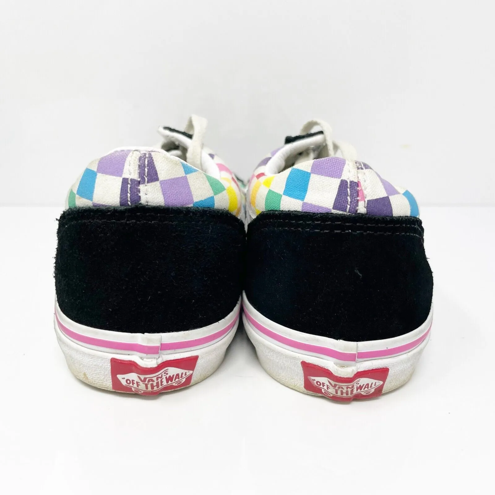 Vans Boys Off The Wall 721356 Multicolor Casual Shoes Sneakers Size 7