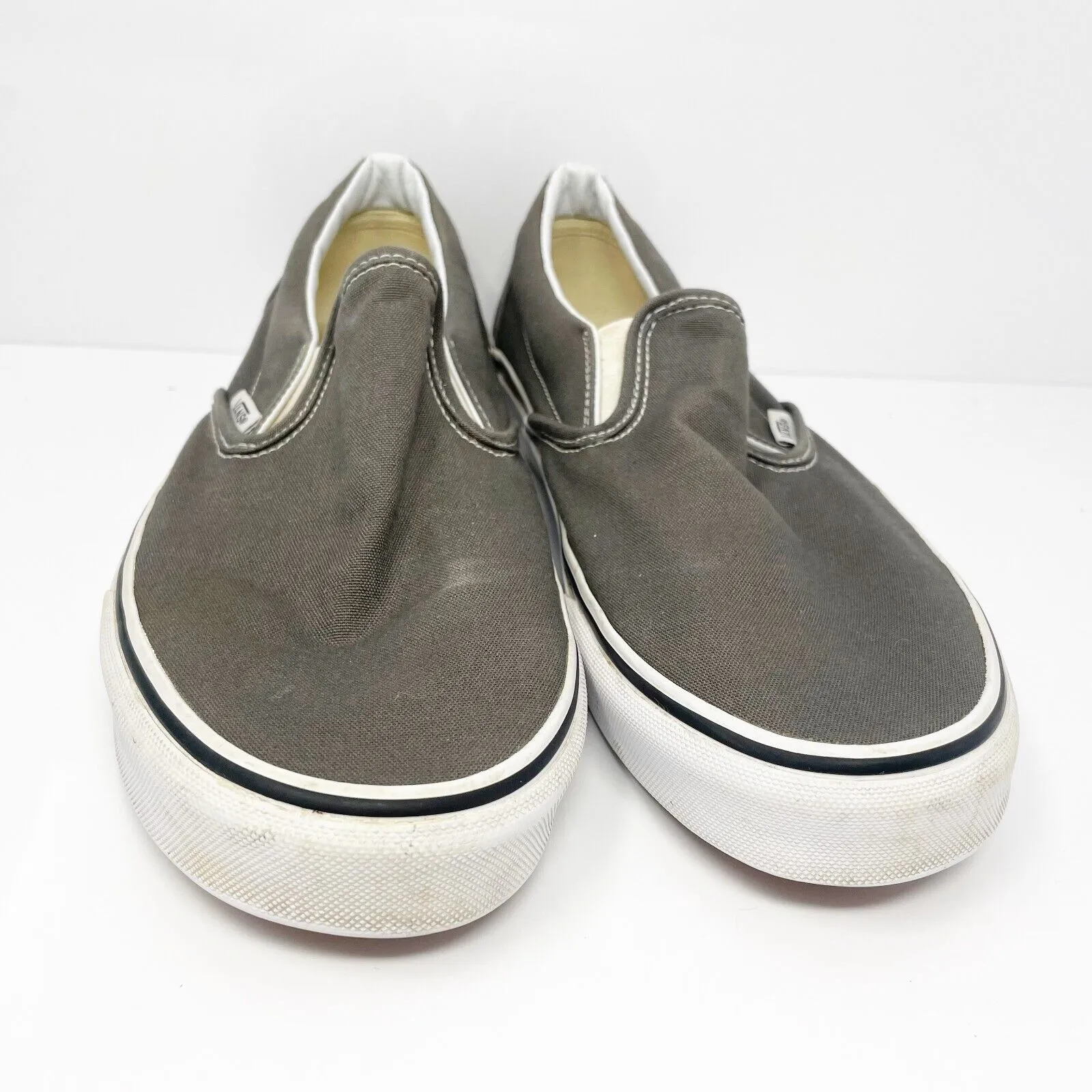 Vans Mens Classic 721461 Gray Casual Shoes Sneakers Size 10