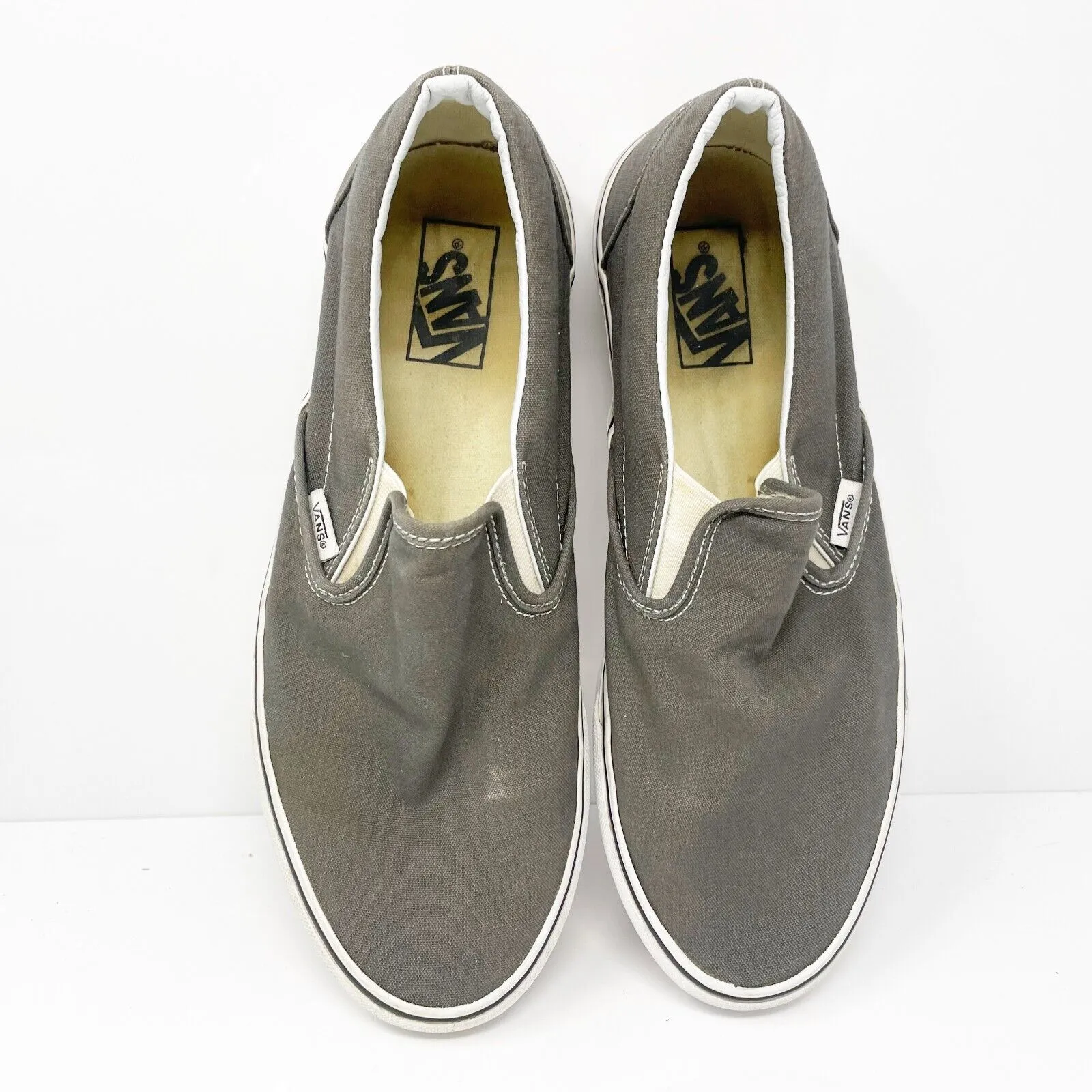 Vans Mens Classic 721461 Gray Casual Shoes Sneakers Size 10