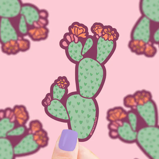 Vinyl Sticker, Prickly Pear Cactus