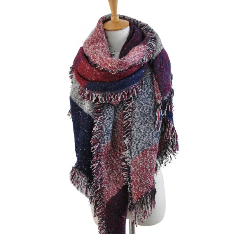 Women Thick Warm Wool Pashmina Cashmere Stole Scarves Scarf Shawl Wraps SM6