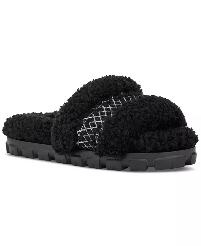 WOMEN'S UGG COZETTA UGG BRAID SLIPPER | BLACK