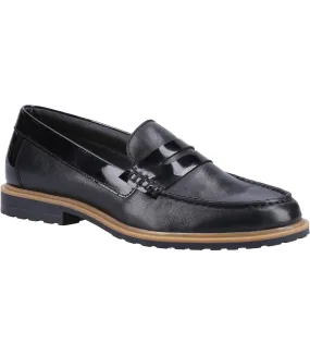 Womens/ladies verity leather casual shoes black Hush Puppies