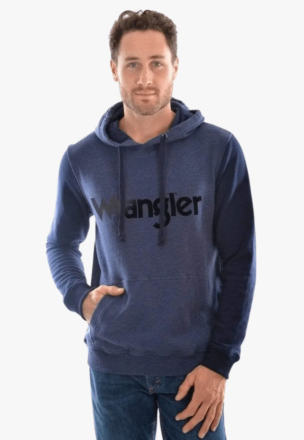 Wrangler Mens Logo Pullover Hoodie