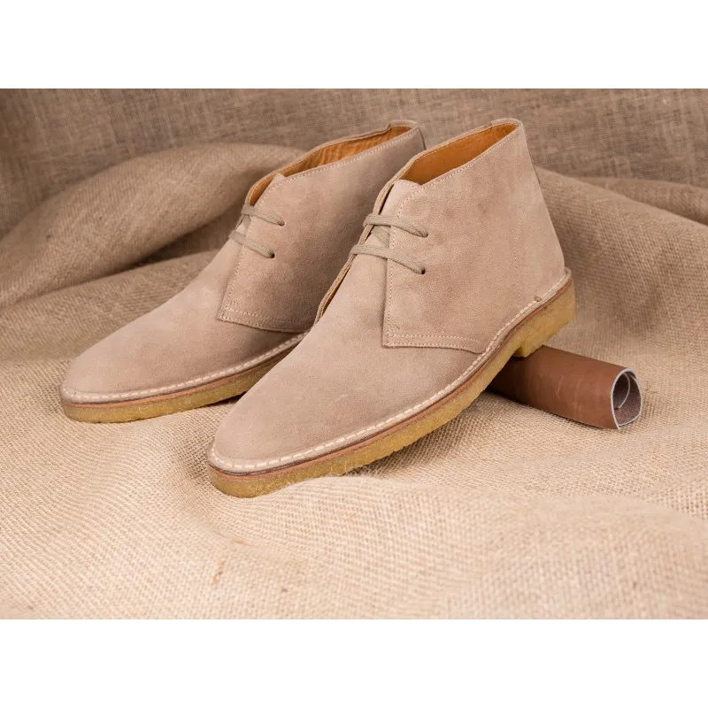 Yanko Stitchdown desert boot sand suede