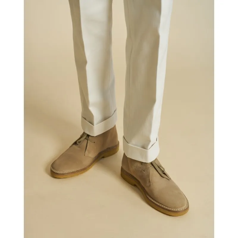 Yanko Stitchdown desert boot sand suede