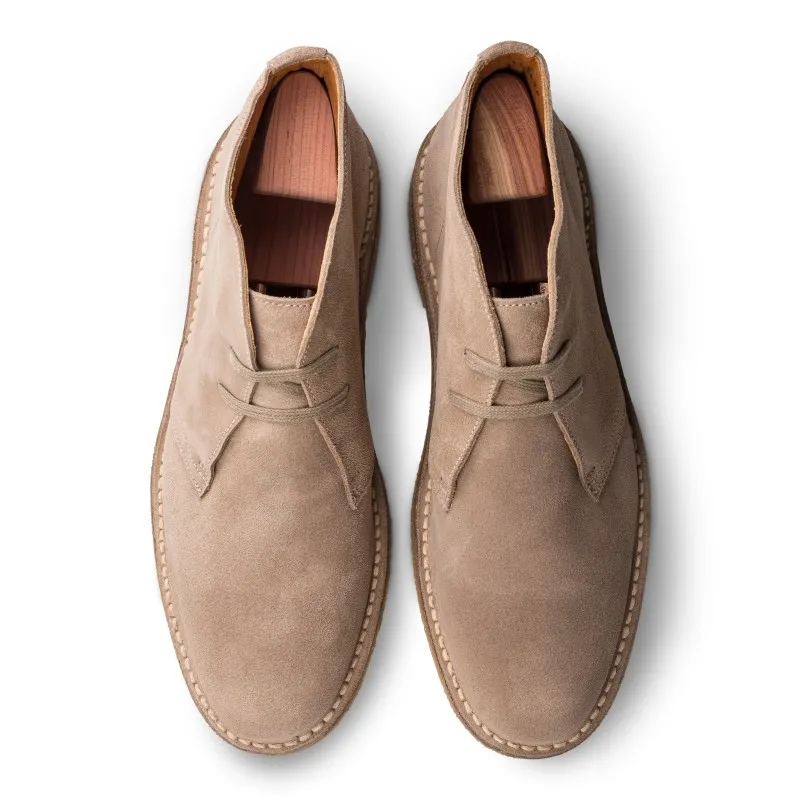 Yanko Stitchdown desert boot sand suede