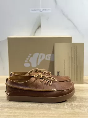 Yogi Scarpa Uomo Finn Chestnut Brown Pelle Casual Icon Shoes Men Yogi