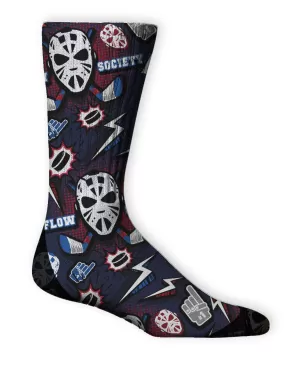 Youth Hat Trick Socks Navy