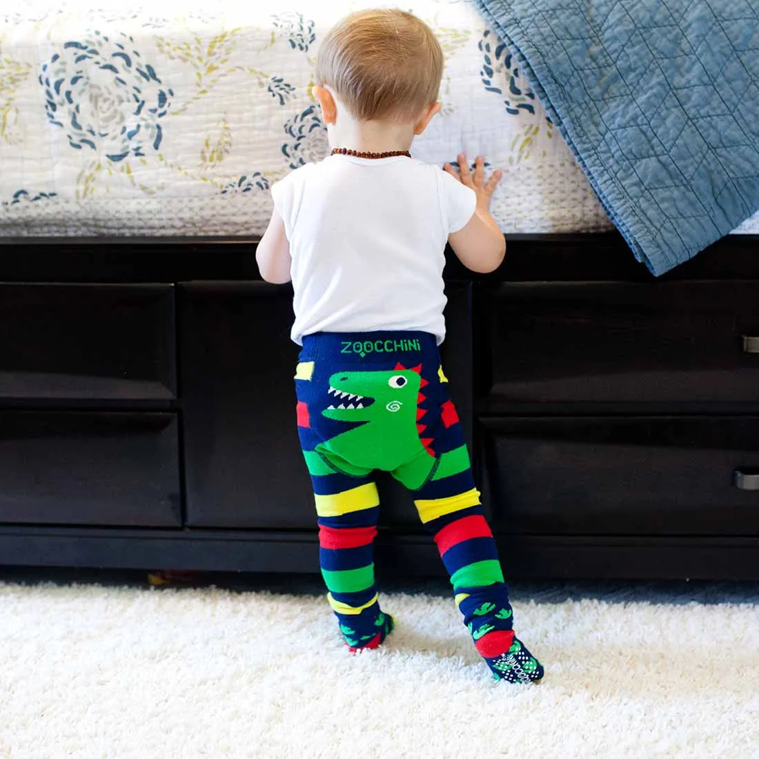 ZOOCCHINI  Leggings & Socks Set - Devin The Dinosaur