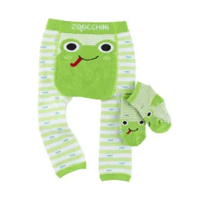 ZOOCCHINI  Leggings & Socks Set - Flippy The Frog