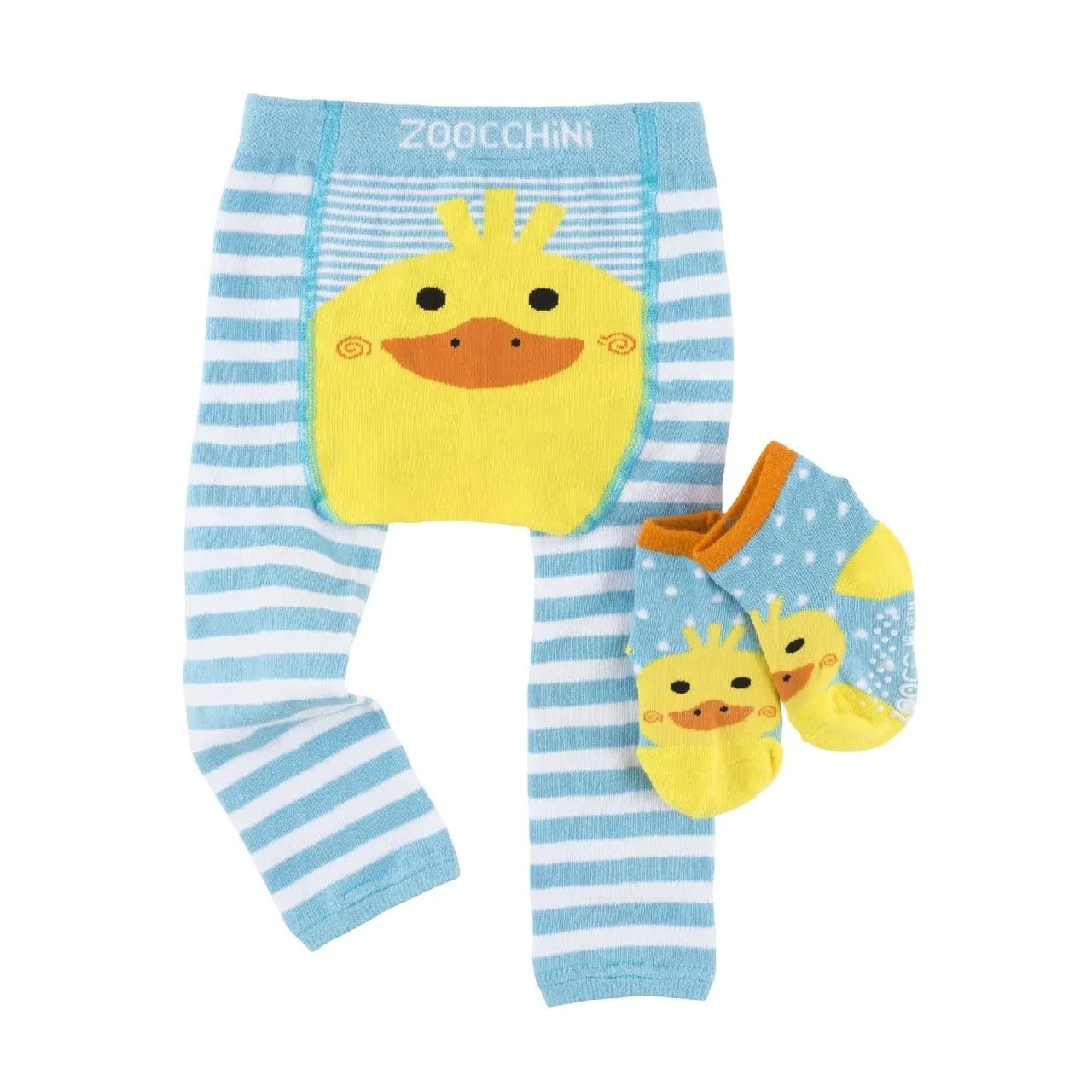 ZOOCCHINI  Leggings & Socks Set - Puddles The Duck